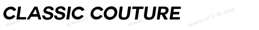 classic couture字体转换